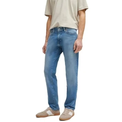 Abbildung von BOSS Herren Maine BC L C Blaue Regular Fit Jeans aus schwerem Denim Türkis 33/32