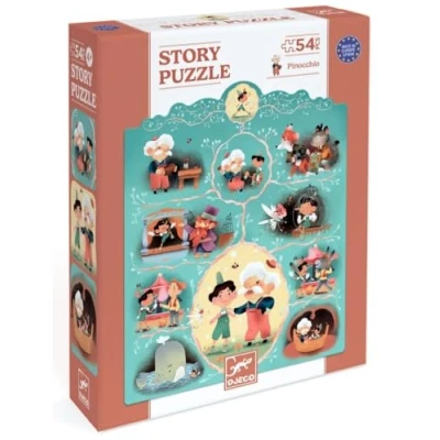 Abbildung von DJECO Story Puzzle, Spielzeug für Kinder, ab 4 Jahren, 54 Stück, gemischte Farbe