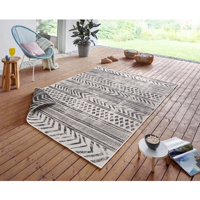 Abbildung von NORTHRUGS Teppich &quot;BIRI Wendeteppich&quot;, rechteckig, In &amp; Outdoor, Wetterfest, Balkon, Garten, Wohnzimmer, Wasserfest, Boho