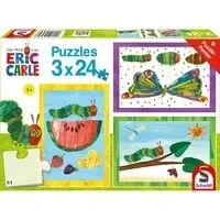 Abbildung von Schmidt Spiele Puzzle Raupe Kokon Schmetterling, 3x24 Teile, 24 Puzzleteile