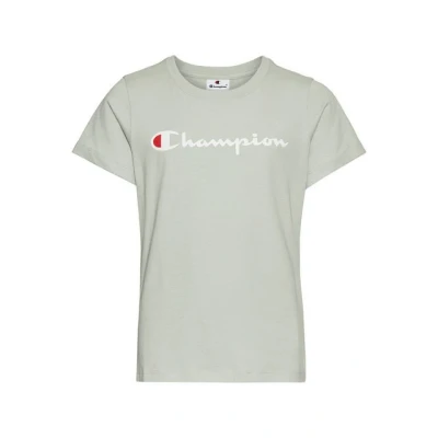 Abbildung von Champion Icons Crewneck WITH Large LOGO Tshirt print für Kinder, Größe: 138/142, Light green
