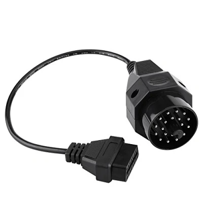 Abbildung von 20 Pin OBD1 bis 16 OBD2 Adapterstecker Scanner Kabel Adapter Stecker Diagnosekabel Verlängerungskabel Runde Diagnosescanner Adapterkabel für E36 E38 E39 E46 E53 X5 Z3