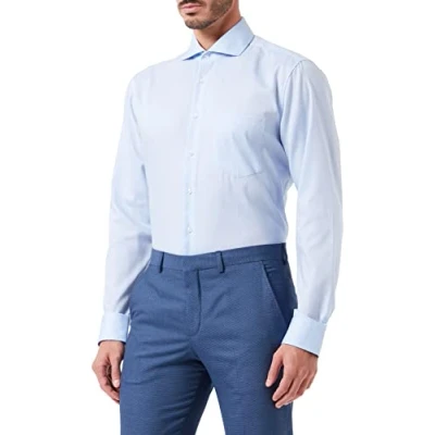 Abbildung von Seidensticker Regular FIT Businesshemd, Herren, Größe: 42, Blue