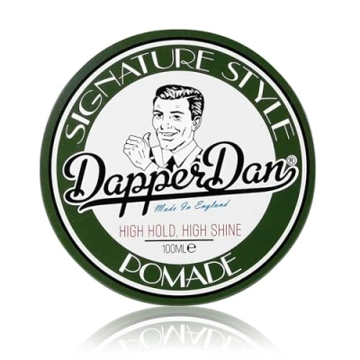 Abbildung von Dapper Dan Signature Style Salbe, Haarsalbe mit hohem Glanz und verstärktem Halt für Männer, klassische Stile, Salbe auf Wasserbasis, Duft von Bergamotte Leder, 100 ml