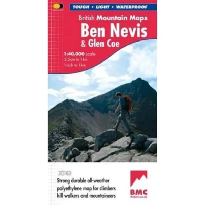 Abbildung von Ben Nevis and Glen Coe (British Mountain Map)