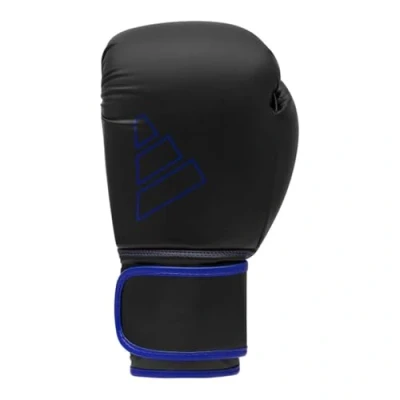 Abbildung von adidas Unisex Erwachsene Hybrid 80 Boxhandschuhe, Schwarz/Blau, 10 oz EU
