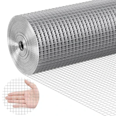 Abbildung von VEVOR Volierendraht 61cm x 30 m, Drahtgeflecht Verzinkt, 0,9mm Drahtstärke Drahtgitter 12,7x12,7mm Maschendrahtrolle, Maschendrahtzaun, Maschendraht für Kaninchenkäfige, Garten, kleine Nagetiere