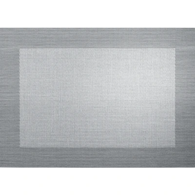 Abbildung von ASA Tischset gewebter Rand silver black metallic 46 cm