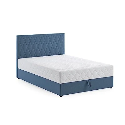 Abbildung von ATLANTIC home collection Stauraumbett Benita, mit Taschenfederkern 100 x 200 cm Hellblau