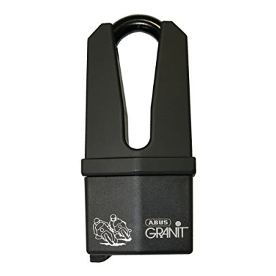 Abbildung von ABUS Bremsscheibenschloss GRANIT Quick 37/60HB70 Diebstahlschutz bei mittlerem Risiko robuster 11 mm Hangschlossbügel mit Bügelschutz inklusive Memory Clip und Transportasche Farbe Gelb