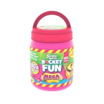 Abbildung von Slimy® Knete Bucket Fun 800g (1 tlg), Original Slimy Mega Slime elastische Spielmasse im extragroßen Eimer