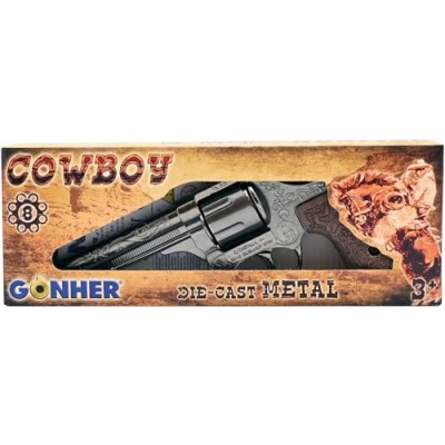 Abbildung von Cowboy Revolver 8 Patronen Metall GONHER 80/0