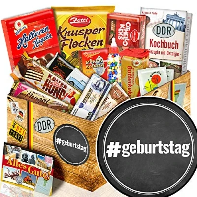 Abbildung von Geburtstag + Suessigkeiten Box DDR Geschenkidee