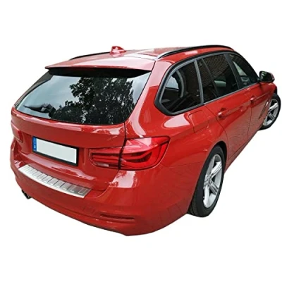 Abbildung von Ladekantenschutz Edelstahl MATT kompatibel für BMW 3er F31 TOURING, BJ 2012 2019 mit Abkantung premium Qualität von RECAMBO