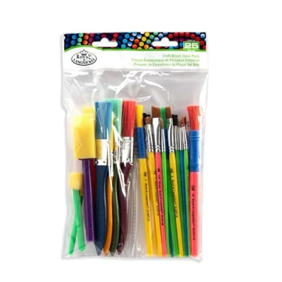 Abbildung von Royal &amp; Langnickel RART 18 25 teiliges preisgünstiges Pinselset, Craft Brush Value Pack