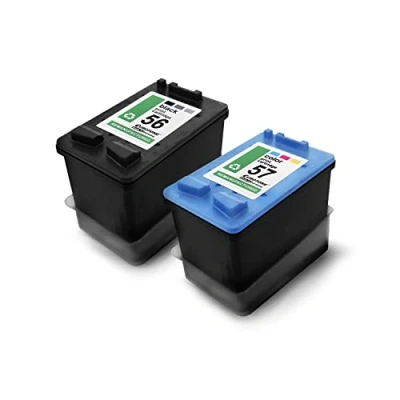 Abbildung von Eurotone 2X Patronen für HP 4110 4215 4250 4251 4252 5145 5151 5505 5550 5551 5552 5650 5655 6110 7345 7350 7762 7960 9670 9680 ersetzt 56+57 CMYK