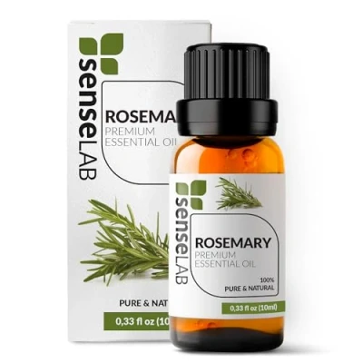 Abbildung von SenseLAB Ätherisches Rosmarinöl 100% Reines, Natürliches, Für Die Therapeutische Anwendung Geeignetes Diffuser Und Luftbefeuchter Haar Hautpflegeöl Schutz Draußen (10 ml)