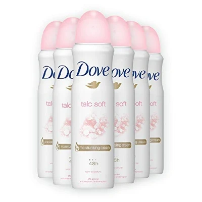 Abbildung von 6er Pack Dove Women Deospray Talc Soft 150 ml