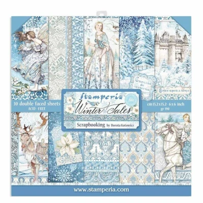 Abbildung von Stamperia Winter Tales 6x6 Inch Paper Pack (SBBXS04)