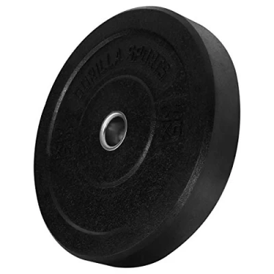 Abbildung von GORILLA SPORTS® Olympia Hantelscheiben 5, 10, 15, 20, 25, 30, 40, 50 kg Gewichte, 50mm Bohrung, Einzeln/Set, Gummiert Bumper Plates, Olympiascheiben, Gewichtsscheiben