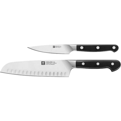 Abbildung von Zwilling Messer Set &quot;Pro&quot;, (Set, 2 tlg.), 1 Spick &amp; Garniermesser (10 cm), Santokumesser (18 cm).