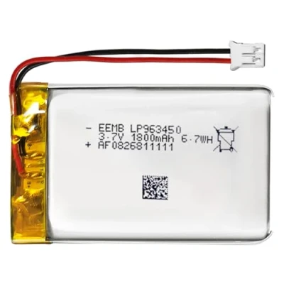 Abbildung von EEMB Lithium Polymer Akku 3,7 V 1800mAh 963450 Wiederaufladbarer Lipo mit JST Anschluss für VXI Blue Parrott bestätigen Sie die Polarität des Geräts und Anschlusses vor dem Kauf