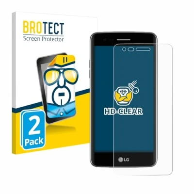 Abbildung von BROTECT (2 Stück Schutzfolie für LG K8 2017 Displayschutz Folie Ultra Klar