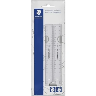 Abbildung von 20 x Staedtler Lineal 15cm Kunststoff transparent VE=2 Stück