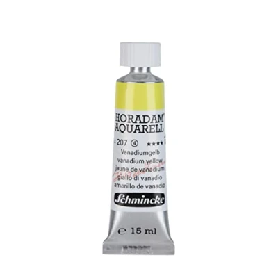 Abbildung von Schmincke HORADAM® AQUARELL feinste Künstler Aquarellfarben, Vanadiumgelb 15 ml