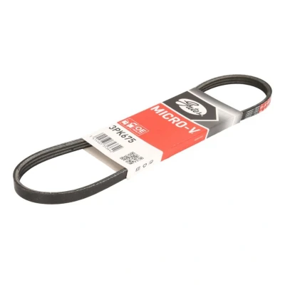 Abbildung von GATES 3PK675 Keilrippenriemen 675 3 Polyester, EPDM (Ethylen Propylen Dien Kautschuk) RoadMax Value Line HYUNDAI: Tucson, Coupe II, Trajet