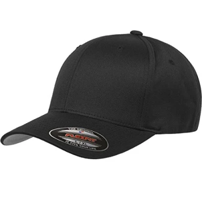 Abbildung von Flexfit Herren Mesh Fitted Trucker Mütze, Schwarz, Einheitsgröße