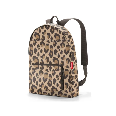 Abbildung von reisenthel mini maxi Rucksack leo macchiato faltbarer kompakter wasserabweisend