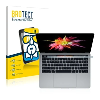 Abbildung von BROTECT Schutzglas für Apple MacBook Pro 13&quot; 2017 (Unteres Display) Schutzfolie Panzer Folie Glas [Extrem Kratzfest 9H, Anti Fingerprint,