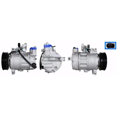 Abbildung von ELSTOCK 51 1166 Kompressor PAG 46 YF R134a, R1234yf mit Dichtungen AUDI: Q7, A6 C7 Avant, Limousine