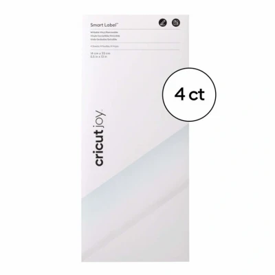 Abbildung von Cricut Smart Vinyl Removable Joy 14x33cm 4 sheets (Writable Transparent)