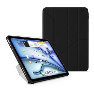 Abbildung von Pipetto Origami No1 Original Hülle iPad Air 11 (2024) / 10.9 (2022/2020) Schwarz