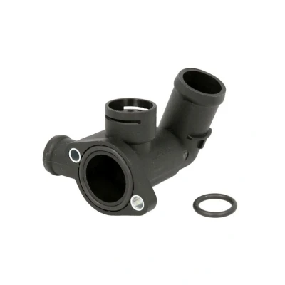 Abbildung von TOPRAN 108 192 Flansch Kunststoff Zylinderkopf, vorne, längs mit Dichtring VOLKSWAGEN: Polo III Schrägheck, Lupo / 3L, SEAT: Arosa