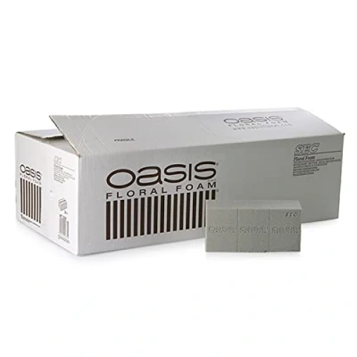 Abbildung von Flowerbox Oasis Steckschaum SEC Ziegel 24cm Steckmasse Steckschwamm 35 Stück