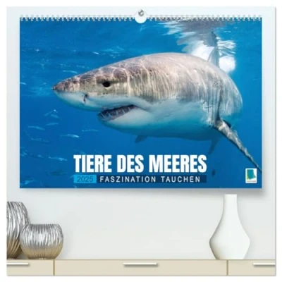 Abbildung von Tiere des Meeres: Faszination Tauchen (hochwertiger Premium Wandkalender 2025 DIN A2 quer), Kunstdruck in Hochglanz