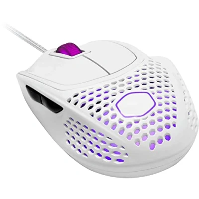 Abbildung von Cooler Master MM720 RGB LED Claw Grip Gaming Maus mit Kabel Ultra leichte 49g Wabenschale, 16000 DPI Optischer Sensor, 70 Millionen Klick Micro Switches, PTFE Gleit Füße Glänzend, Weiß