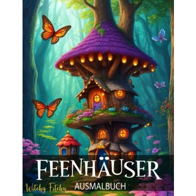 Abbildung von Feenhäuser Ausmalbuch: Fantasie Malbuch für Erwachsene, mit Tollen Feenhaus Malvorlagen, Ideal zum Stressabbau und Entspannen