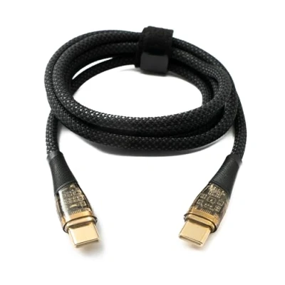 Abbildung von System S USB 3.1 Gen 2 Typ C Kabel 120 cm Stecker zu 10 Gbit/s 100W