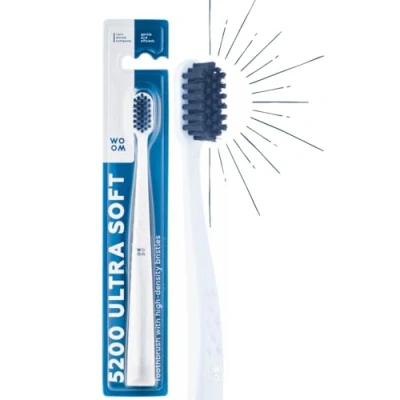 Abbildung von WOOM 5200 ultra SOFT TOOTHBRUSH weiche Zahnbürste Mix (Blau)