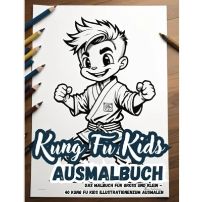 Abbildung von Kung Fu Kids Ausmalbuch: Das Malbuch für groß und klein: 40 Illustrationen zum Ausmalen