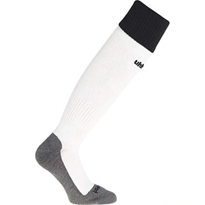 Abbildung von uhlsport Herren Stutzenstrumpfe Club Stutzenstrumpfe, Weiß/Schwarz, 37 40, 100380702
