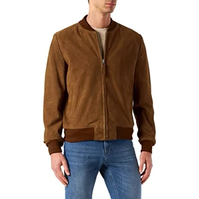 Abbildung von Schott NYC Herren LC300 Jacke, Braun (Rust Rust), Large