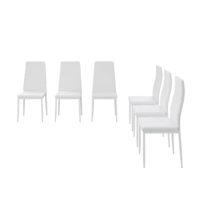 Abbildung von Vicco Esszimmerstuhl Grand, Weiß, 42.5 x 48 cm 6er Set