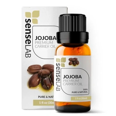 Abbildung von SenseLAB Jojoba öl 100% Reines, Natürliches, Kaltgepresstes Trägeröl, Um Ätherische Öle Zu Mischen Feuchtigkeitsspendendes Öl Für Die Haut Und Nagelpflege (30 ml)