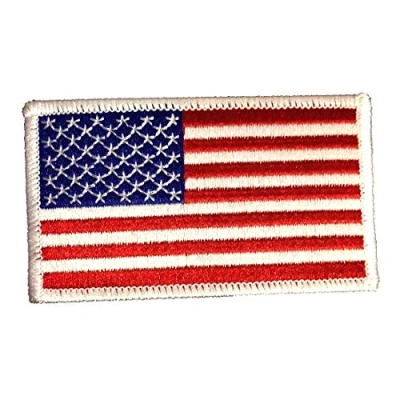 Abbildung von Catch the Patch Aufnäher Bügelbild, Aufbügler, Applikationen, Patches, Flicken, zum aufbügeln, Polyester, USA Army Flagge Fahne Größe: 8,2 x 5,0 cm