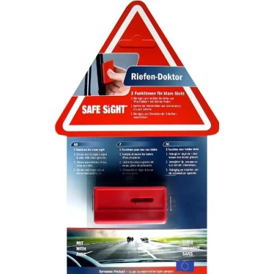 Abbildung von Cartrend 6405SA Scheibenwischerreiniger Safe Sigth (2 in 1). Entfernt Schmutz und Schnee von Scheibenwischerblättern. Inkl. Wischerdüsen Einsteller.